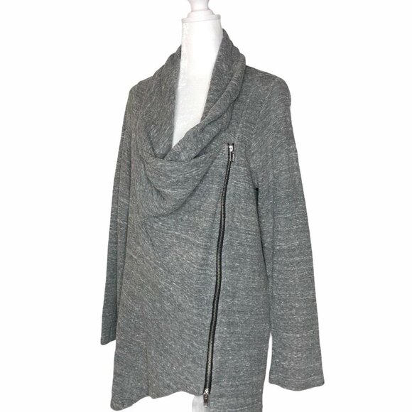 Soft Surroundings Sz S Cardigan Gray Assymetrical - Picture 1 of 11